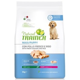 Trainer - Natural Puppy Maxi con Pollo Fresco e Riso 12 kg