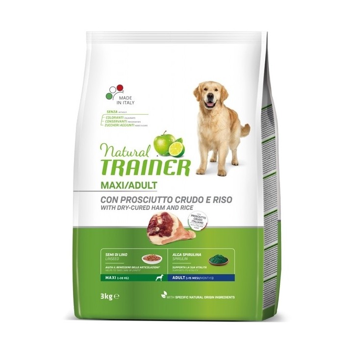 Trainer - Natural Adult Maxi Prosciutto Crudo e Riso 12 kg