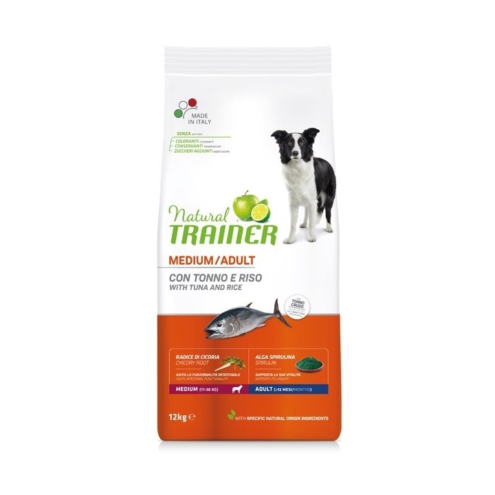 Trainer - Natural Adult Medium con Tonno e Riso 3 kg