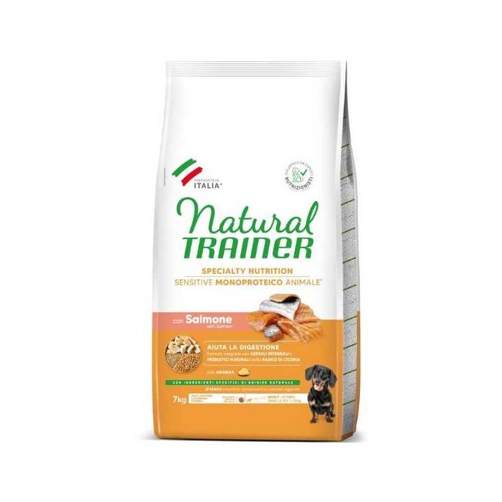 Trainer - Specialty Nutrition Sensitive Small & Toy con Salmone 7 kg