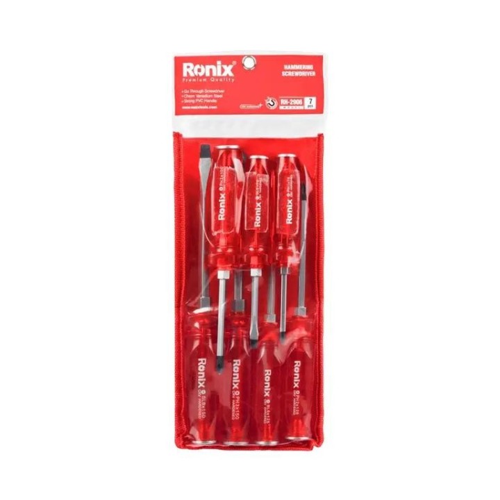 Set di cacciaviti a percussione (7 pezzi)