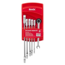 Set di chiavi a cricchetto rev. 6pz con doppia estremita