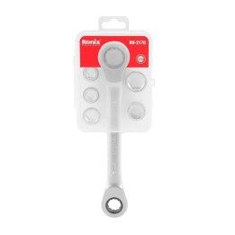 Set di chiavi a cricchetto a doppia estremita 7 in 1
