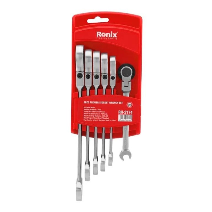 Set di chiavi a bussola flessibili 6 pezzi