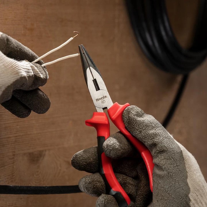 Pinza a becchi lunghi da 165mm