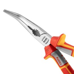 Pinza a becchi lunghi piegati vde da 20 cm germany