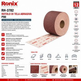 Tela abrasiva p80 50mt