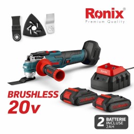 Utensile multifunzione brushless 20v 2batt.2ah incluse