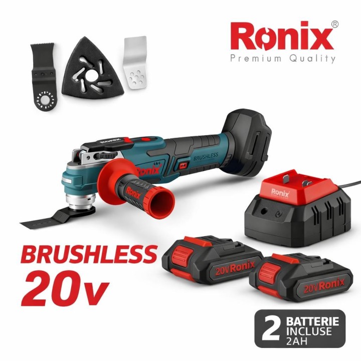 Utensile multifunzione brushless 20v 2batt.2ah incluse