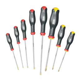 Assortimento Serie di 8 cacciaviti intaglio e croce USAG 324 SH8