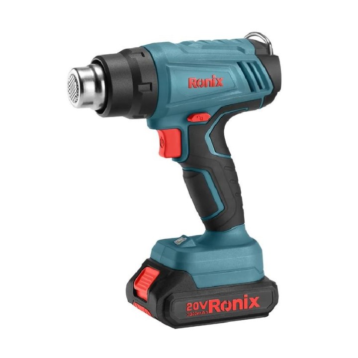 Pistola termica senza fili da 20v 1batt.2ah fino a 500gradi