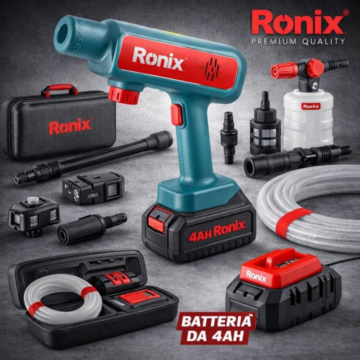 Idropulitrice a batteria da 20v incl.batt. 4ah max 22bar