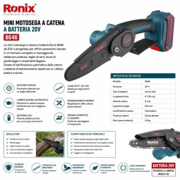 Motosega a batteria da 20 v