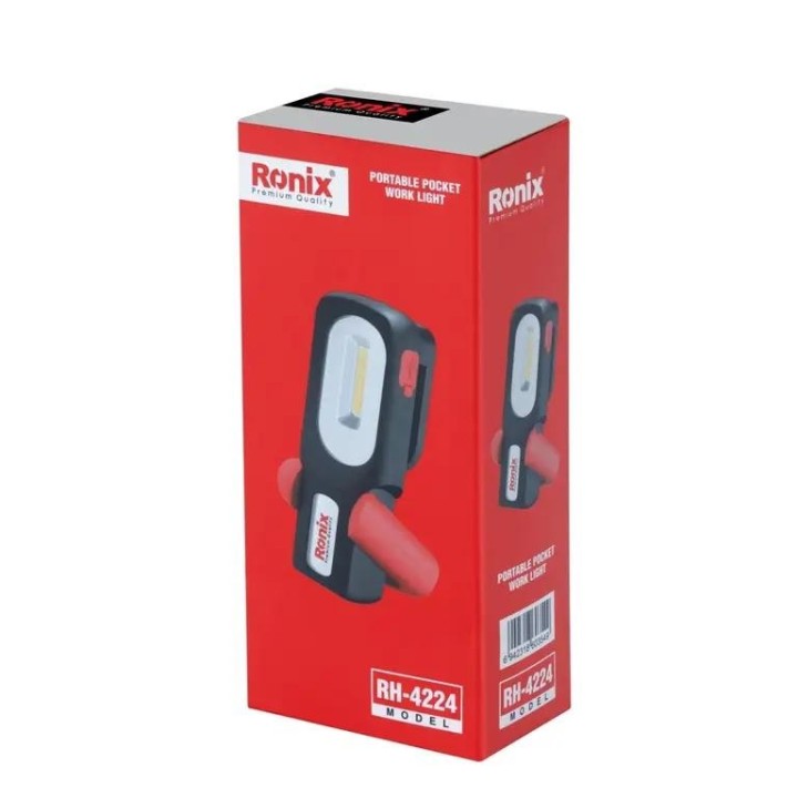 Lampada da lavoro tascabile 3w 1200mah ric. usb 6500k