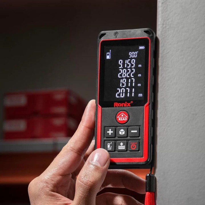 Misuratore di distanza laser 100mt ip54