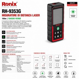 Misuratore laser 100m verde