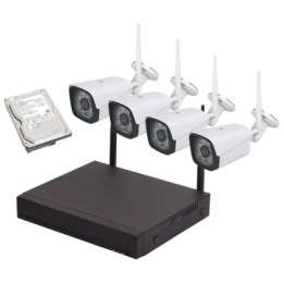 Kit WI-FI NVR 4 Canali 4 Telecamere 1080P 3MPX 1 Hard Disk 1TB