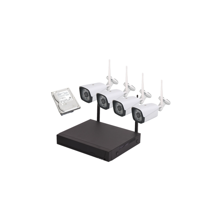 Kit WI-FI NVR 4 Canali 4 Telecamere 1080P 3MPX 1 Hard Disk 1TB