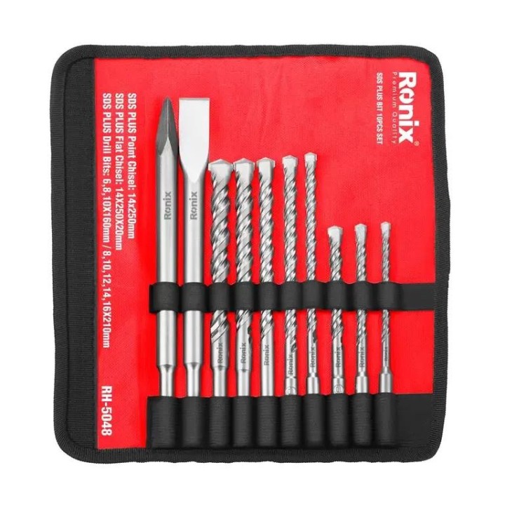 Set di 10 punte sds plus