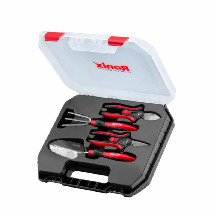 Kit di 4 attrezzi da giardino28,8 x 6 x 26,5 cm