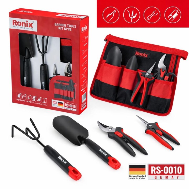 Kit di 5 attrezzi da giardino28,5x8,5x34,5 cm