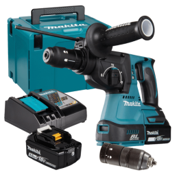 Tassellatore MAKITA LTX DHR243RTJ SDS Plus doppia batteria 18V 5Ah