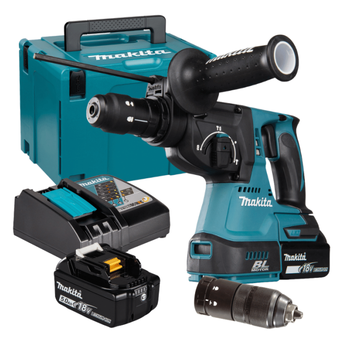 Tassellatore MAKITA LTX DHR243RTJ SDS Plus doppia batteria 18V 5Ah