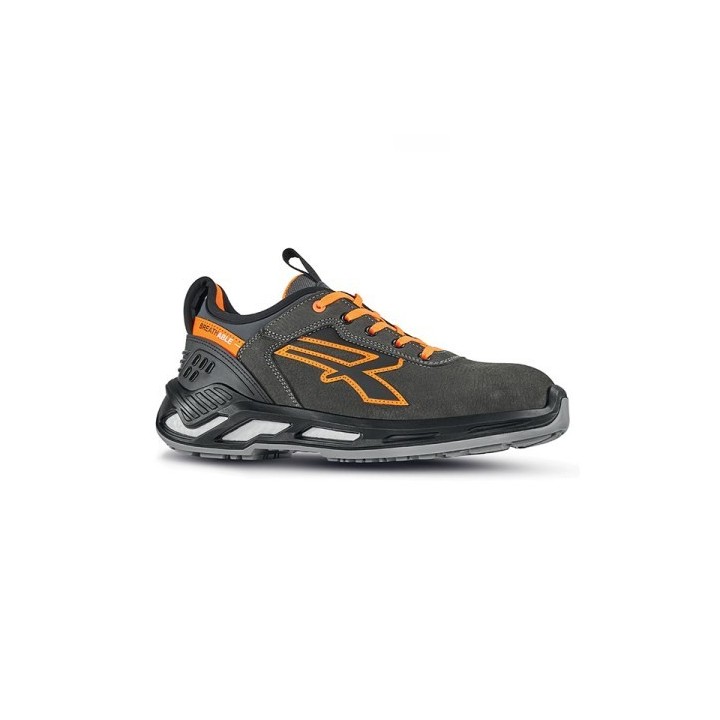 U-POWER RED 360 - DUKE s ESD - Calzatura di Sicurezza bassa S3S CI FO SR - Grigio/Arancio
