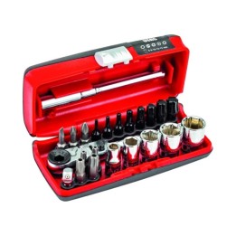 Assortimento bussole esagonali + inserti avvitare X-Grip Usag 609 1/4" SKX - 23 pezzi