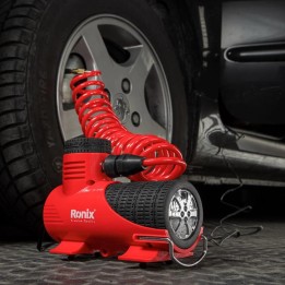 Compressore d'aria per auto 12v tubo 3m+borsa+3ugelli+fusibi
