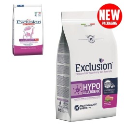 Exclusion - Diet Hypoallergenic Medium/Large Breed Maiale e Piselli 12 kg