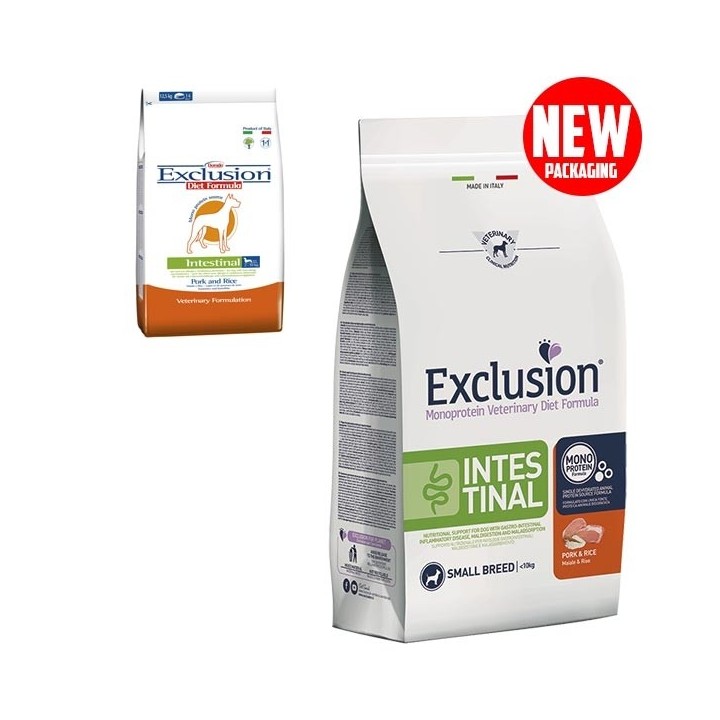 Exclusion - Diet Intestinal Small Breed Maiale e Riso 7 kg