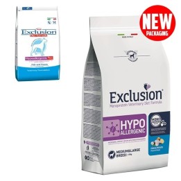 Exclusion - Diet Hypoallergenic Medium/Large Breed Pesce e Patate Medium Large Breed  12 kg