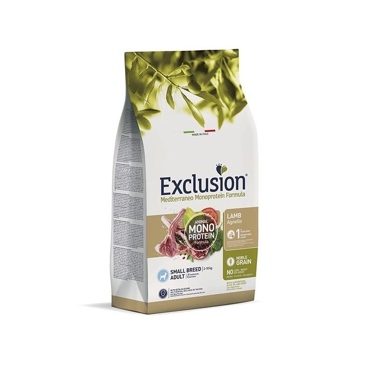 Exclusion - Mediterraneo Monoprotein Adult Small Breed con Agnello 2 kg