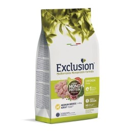 Exclusion - Mediterraneo Monoprotein Adult Medium Breed con Pollo 12 kg