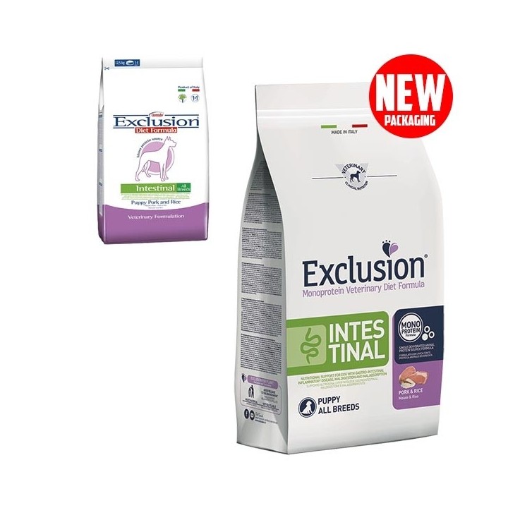 Exclusion - Diet Intestinal Maiale e Riso Puppy All Breed  2 kg