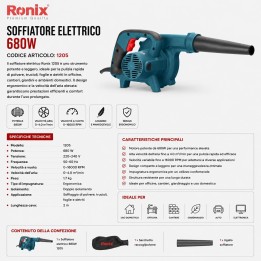 Soffiatore industriale elettrico da 680w