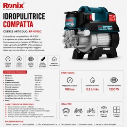 Idropulitrice ad induzione adalta pressione 100 bar