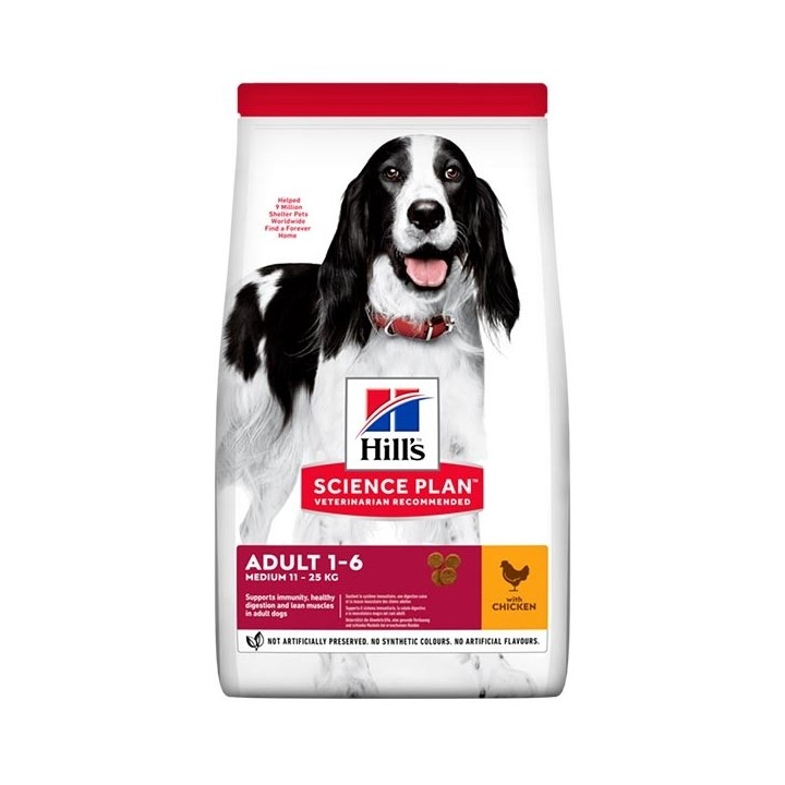 Hill's - Science Plan Adult Medium con Pollo 12 kg