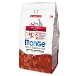 Monge - Natural Superpremium Mini Adult Agnello, Riso e Patate 2,5 kg