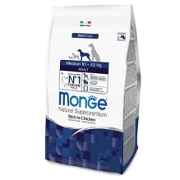 Monge - Natural Superpremium Medium Adult Ricco di Pollo 12  kg