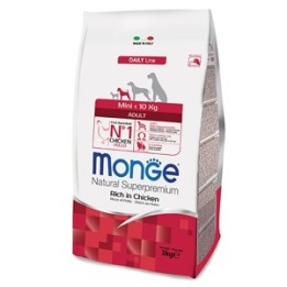 Monge - Natural Superpremium Mini Adult Ricco di Pollo 7,5  kg