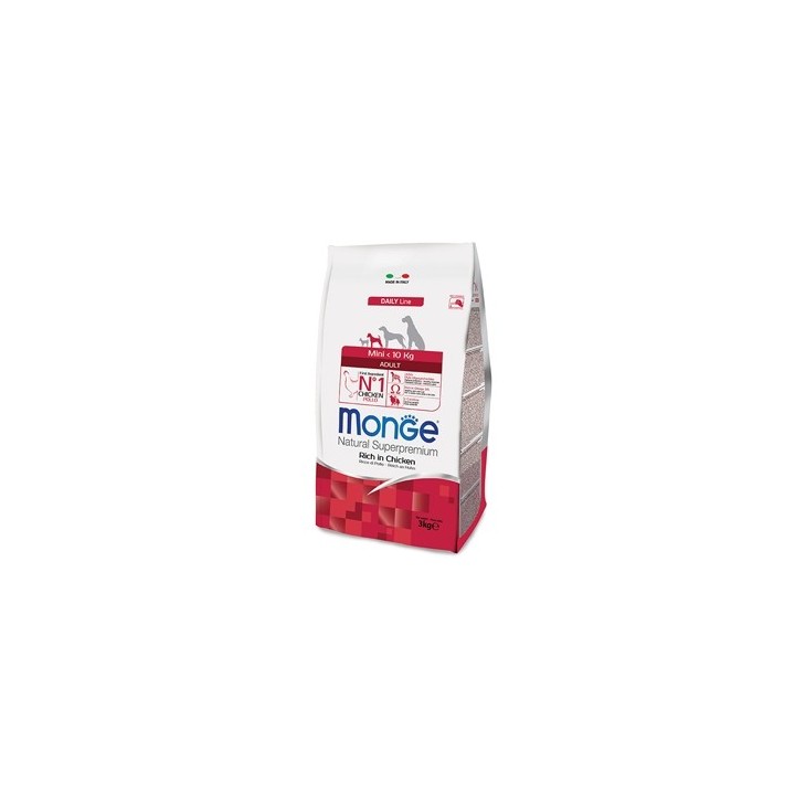 Monge - Natural Superpremium Mini Adult Ricco di Pollo 3  kg