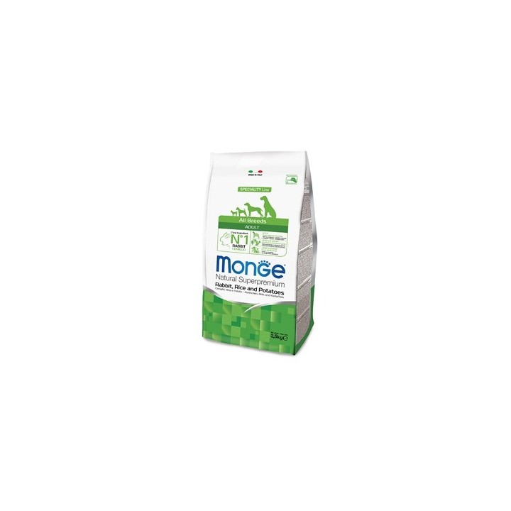 Monge - Natural Superpremium All Breeds Adult Coniglio Riso e Patate 12  kg