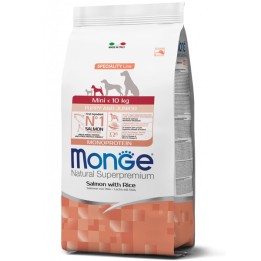 Monge - Natural Superpremium Mini Puppy & Junior Salmone con Riso 2,5  kg