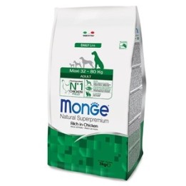 Monge - Natural Superpremium Maxi Adult Ricco di Pollo 12  kg