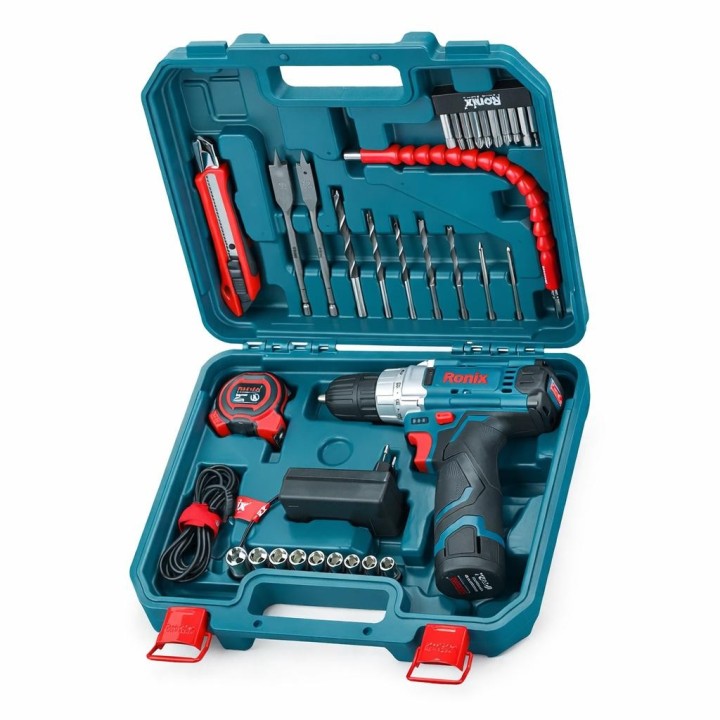 Set trapano a batteria 12v + 35 accessori