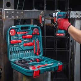 Set trapano a batteria 16v + 33 pezzi