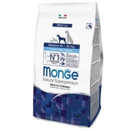 Monge - Natural Superpremium Medium Puppy & Junior Ricco di Pollo 2,5  kg