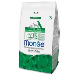 Monge - Natural Superpremium Maxi Puppy & Junior Ricco di Pollo 12  kg